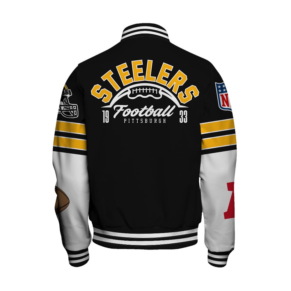 Pittsburgh Steelers Unisex Ultimate Game Day Varsity Jacket AZBTVJK000049
