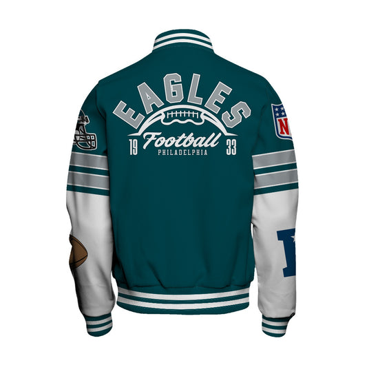 Philadelphia Eagles Unisex Ultimate Game Day Varsity Jacket AZBTVJK000050