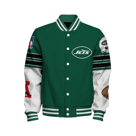 New York Jets Unisex Ultimate Game Day Varsity Jacket AZBTVJK000051