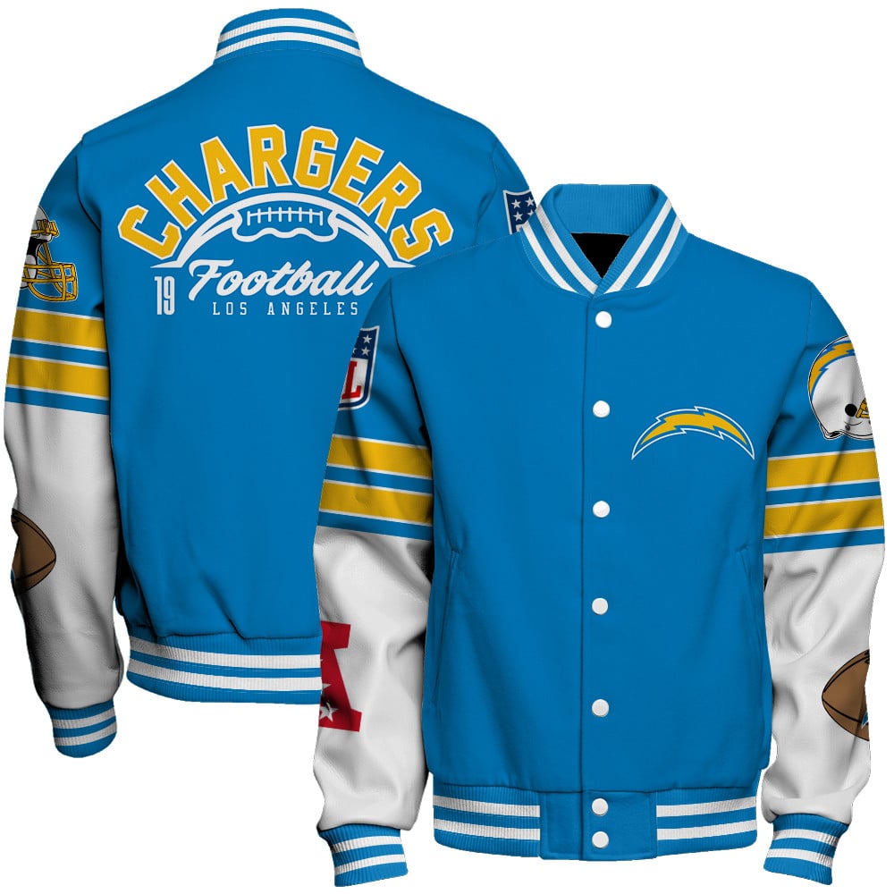 Los Angeles Chargers Unisex Ultimate Game Day Varsity Jacket AZBTVJK000058