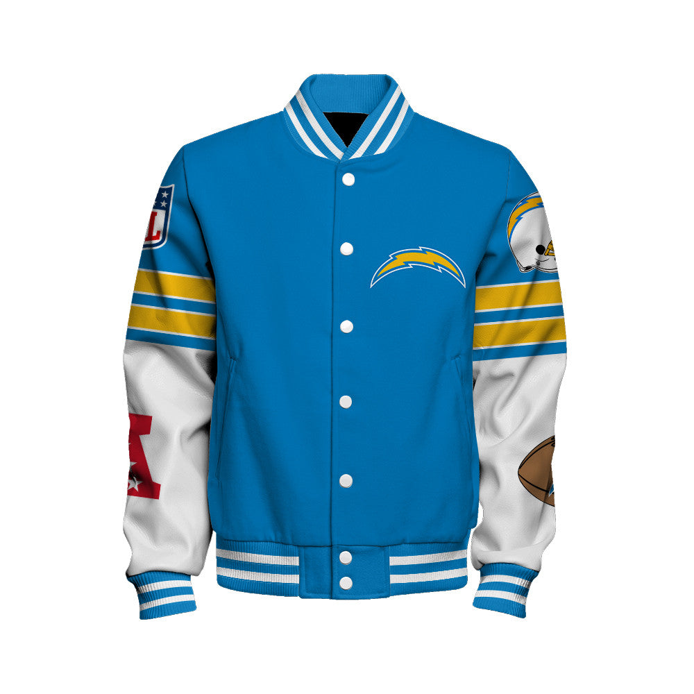 Los Angeles Chargers Unisex Ultimate Game Day Varsity Jacket AZBTVJK000058
