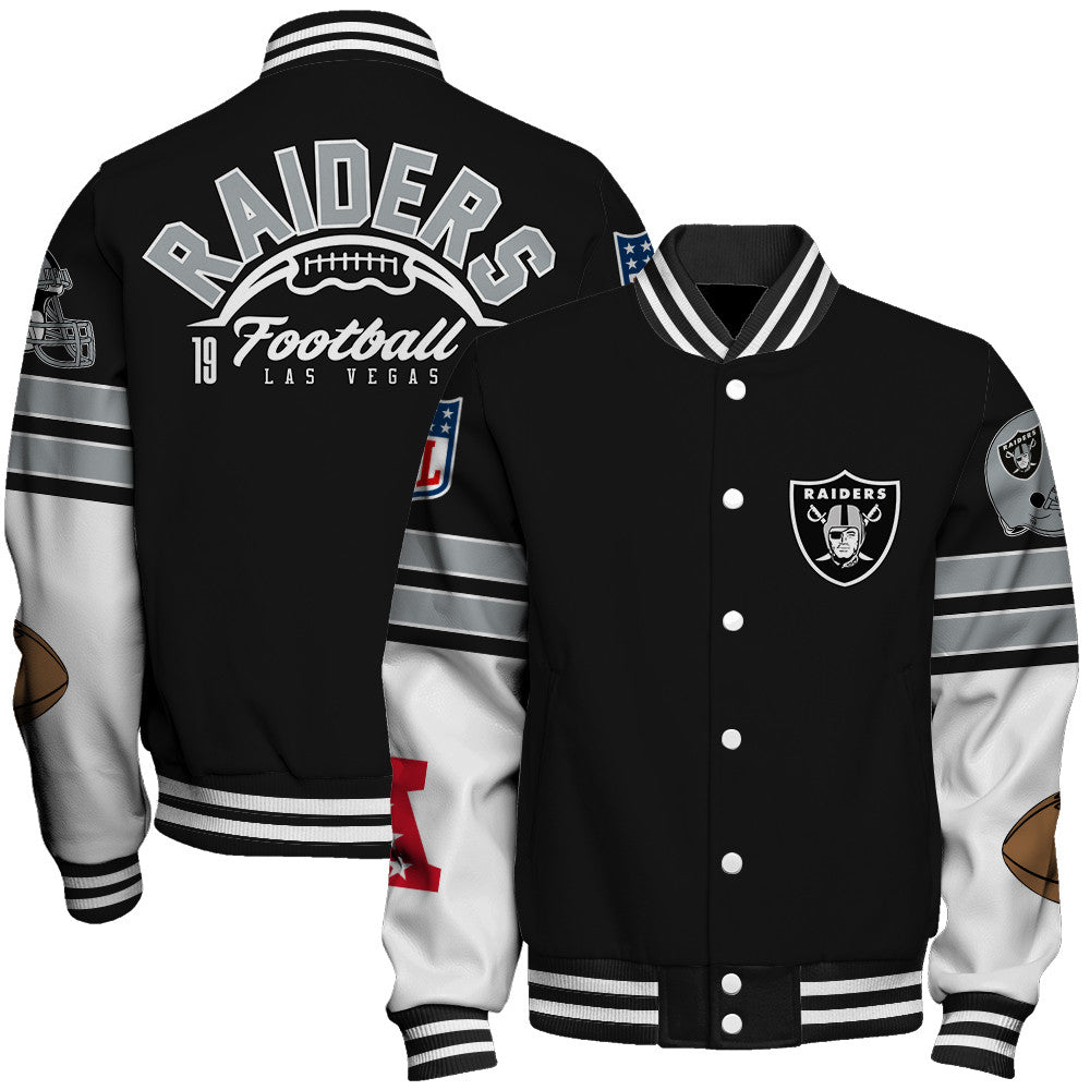 Las Vegas Raiders Unisex Ultimate Game Day Varsity Jacket AZBTVJK000059