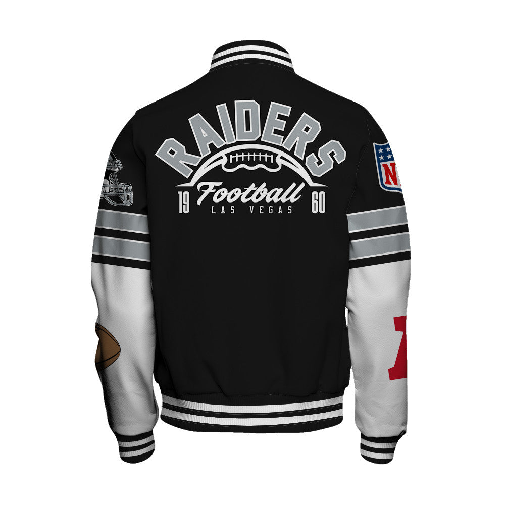 Las Vegas Raiders Unisex Ultimate Game Day Varsity Jacket AZBTVJK000059