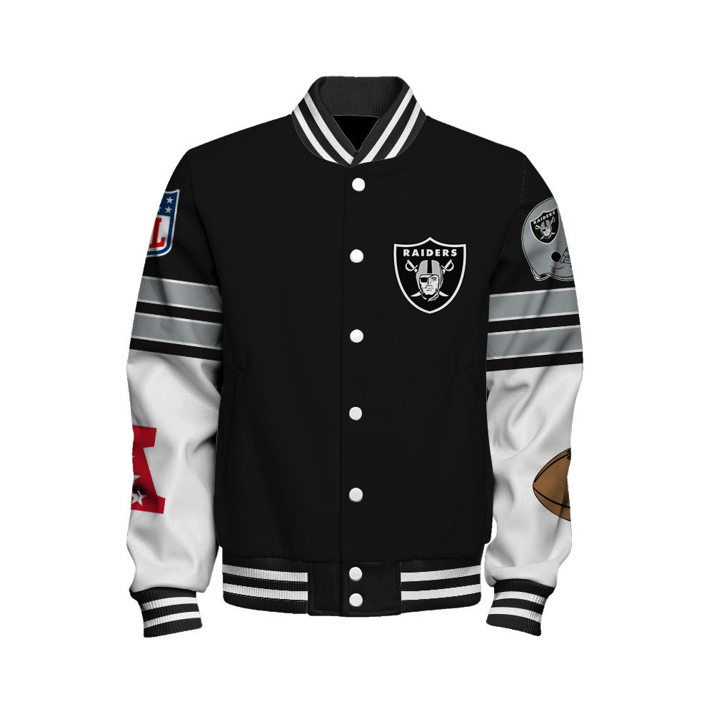 Las Vegas Raiders Unisex Ultimate Game Day Varsity Jacket AZBTVJK000059