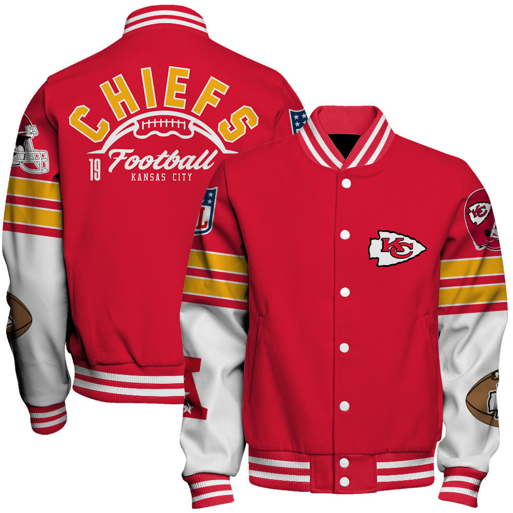 Kansas City Chiefs Unisex Ultimate Game Day Varsity Jacket AZBTVJK000060