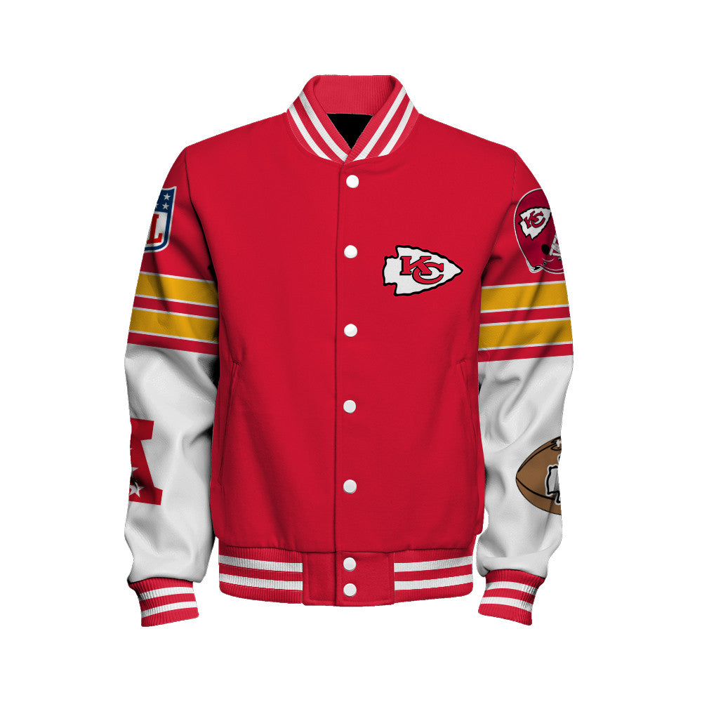 Kansas City Chiefs Unisex Ultimate Game Day Varsity Jacket AZBTVJK000060
