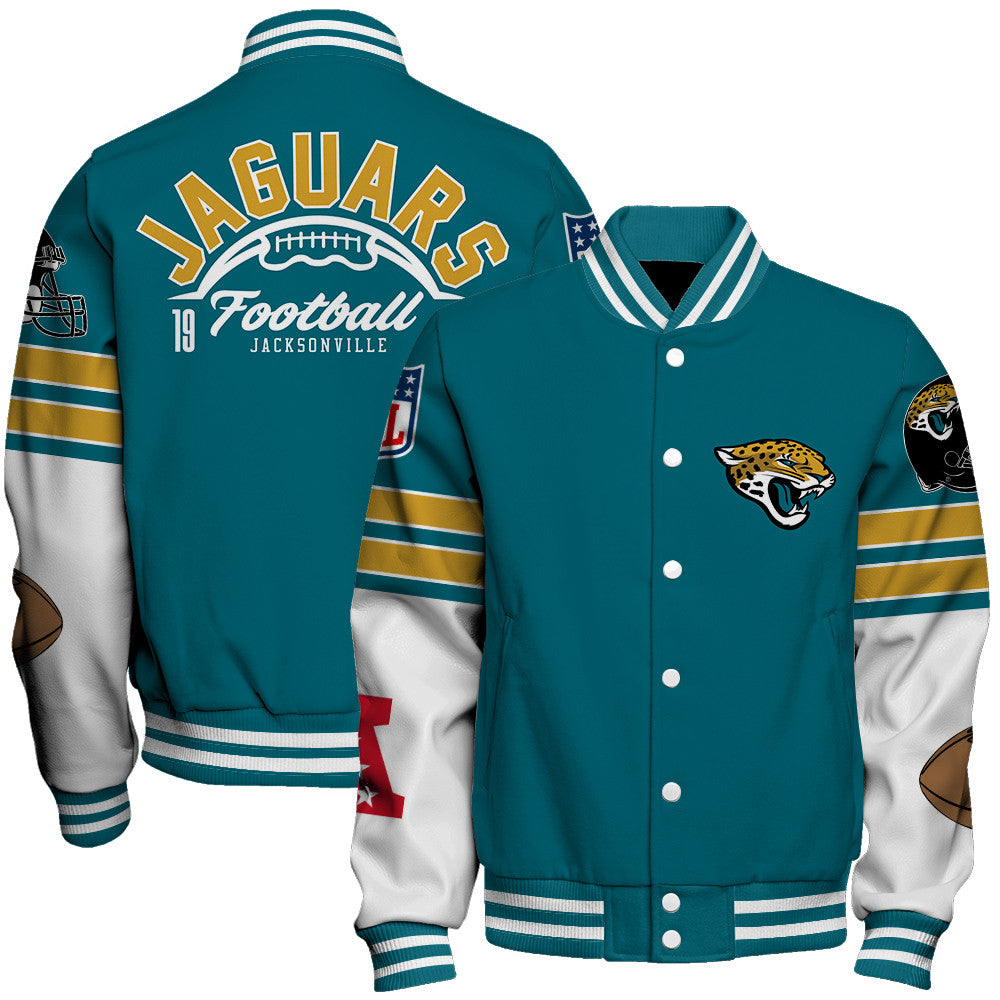 Jacksonville Jaguars Unisex Ultimate Game Day Varsity Jacket AZBTVJK000061