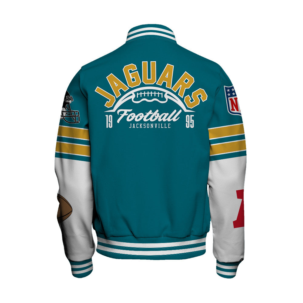 Jacksonville Jaguars Unisex Ultimate Game Day Varsity Jacket AZBTVJK000061