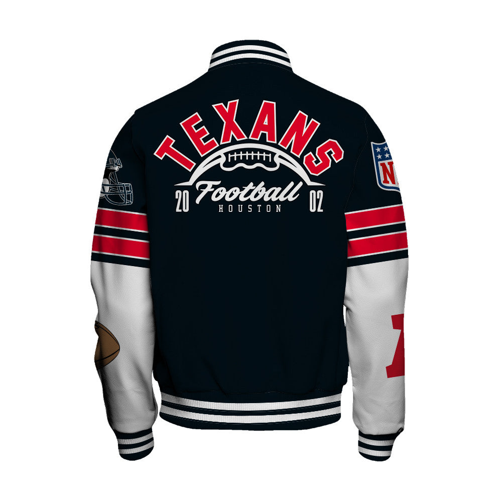 Houston Texans Unisex Ultimate Game Day Varsity Jacket AZBTVJK000063