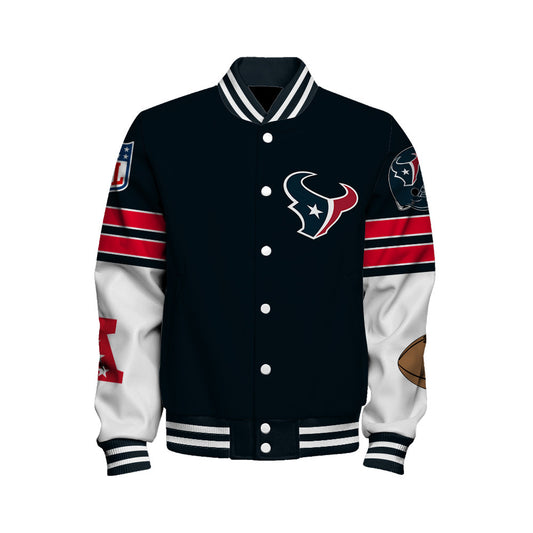 Houston Texans Unisex Ultimate Game Day Varsity Jacket AZBTVJK000063