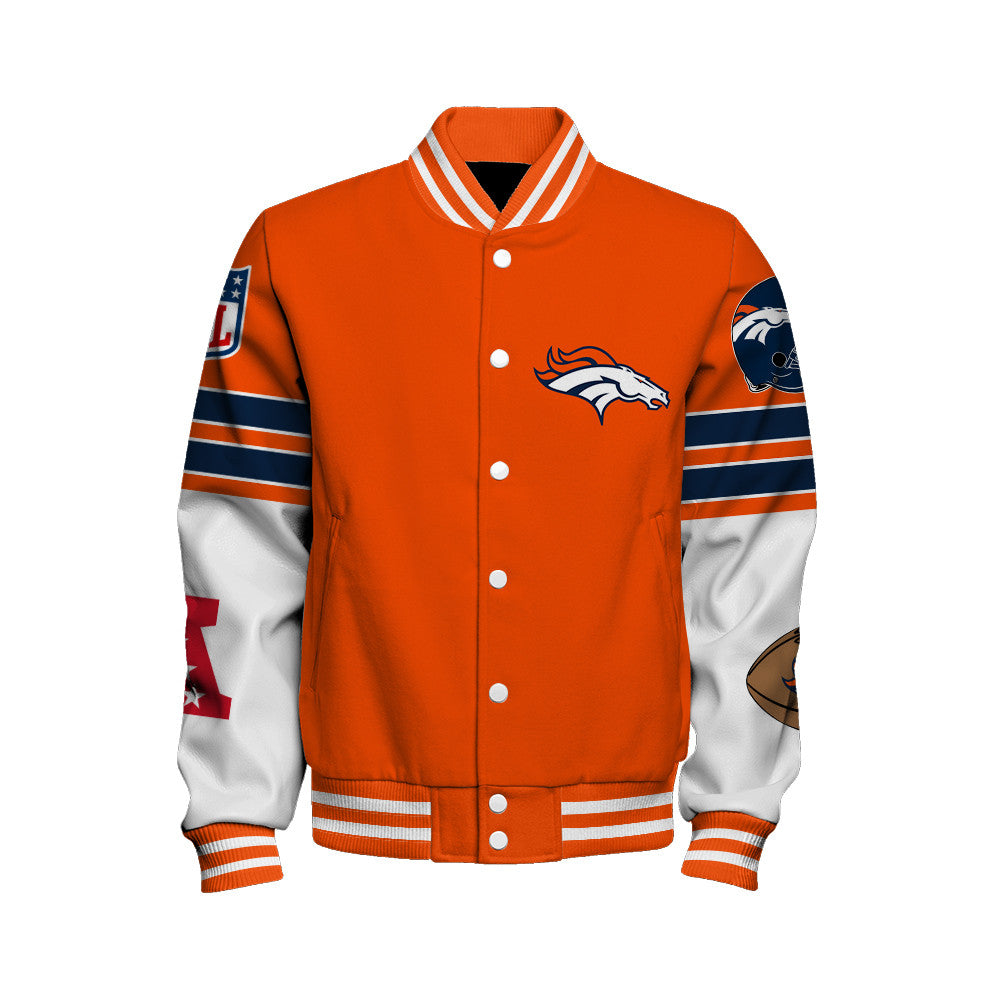 Denver Broncos Unisex Ultimate Game Day Varsity Jacket AZBTVJK000066