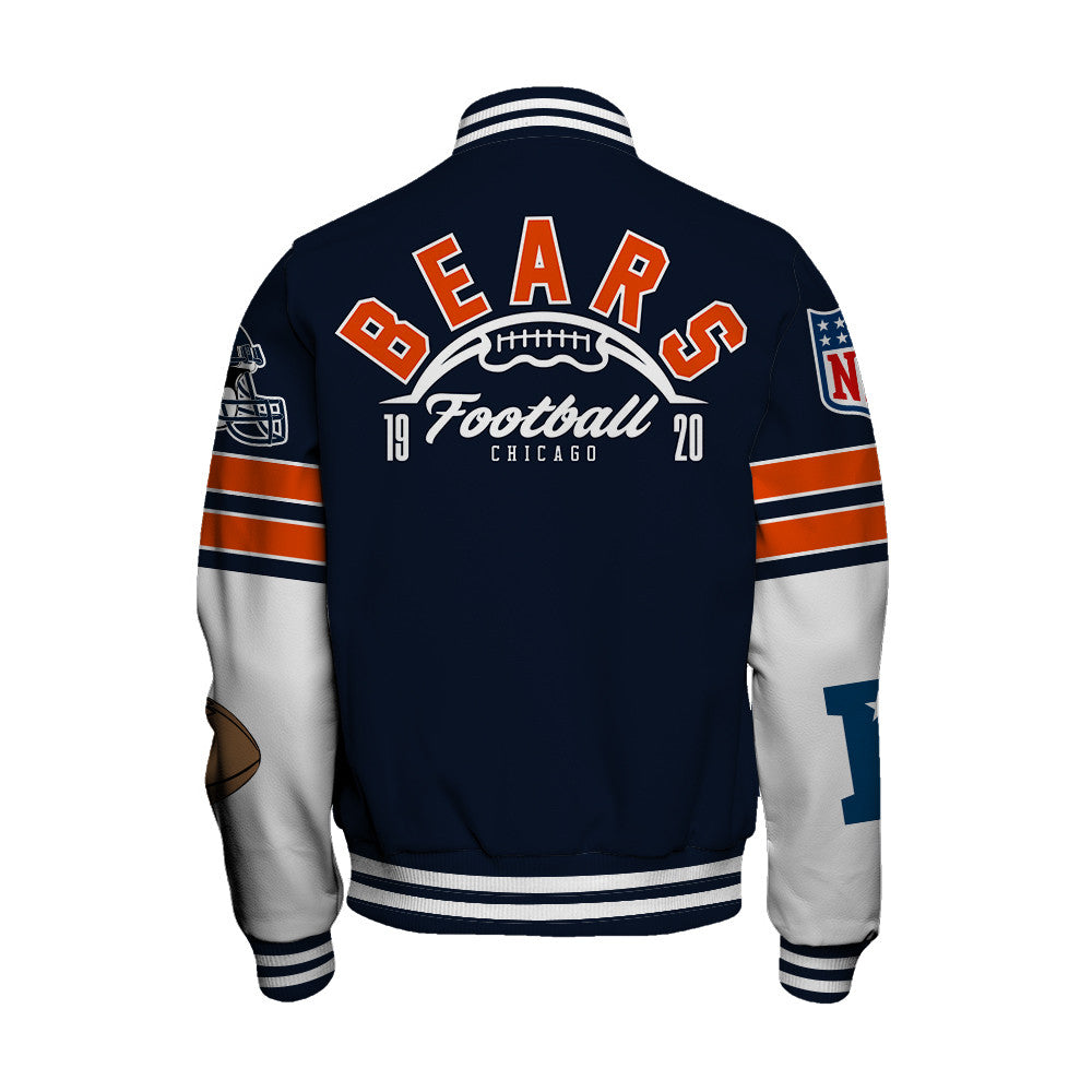 Chicago Bears Unisex Ultimate Game Day Varsity Jacket AZBTVJK000070