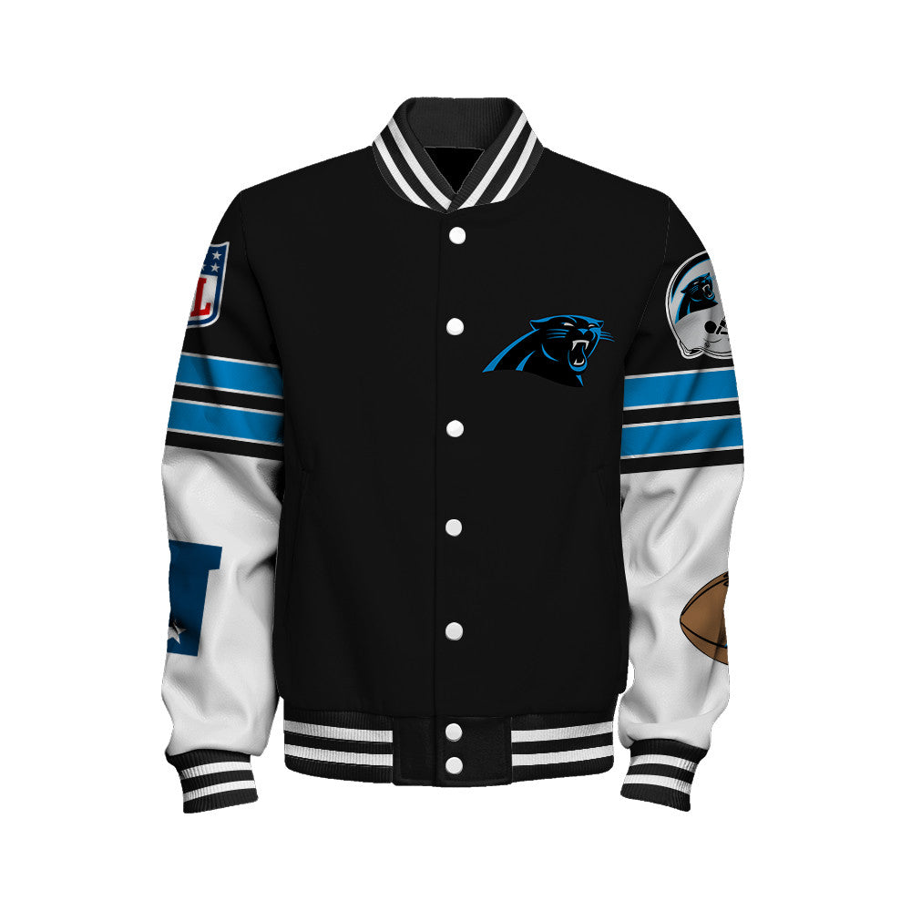 Carolina Panthers Unisex Ultimate Game Day Varsity Jacket AZBTVJK000071