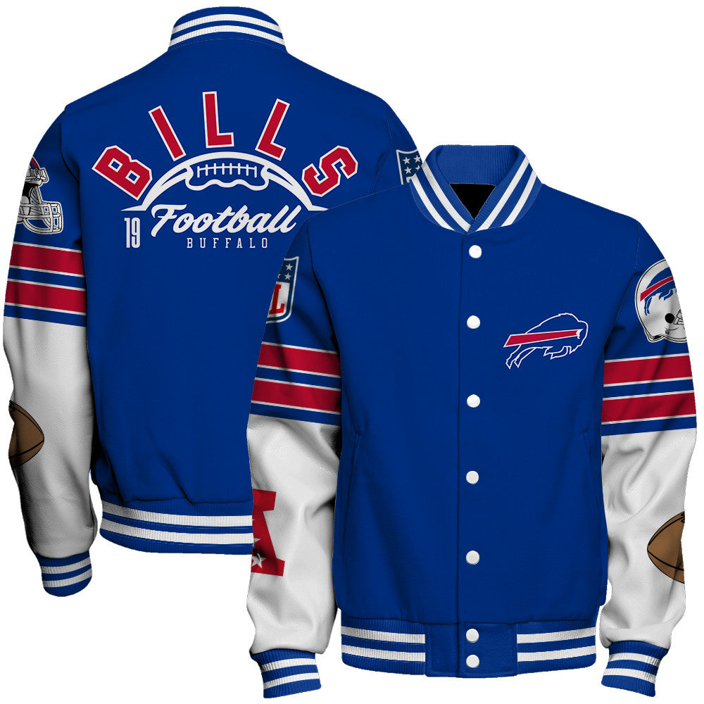 Buffalo Bills Unisex Ultimate Game Day Varsity Jacket AZBTVJK000072