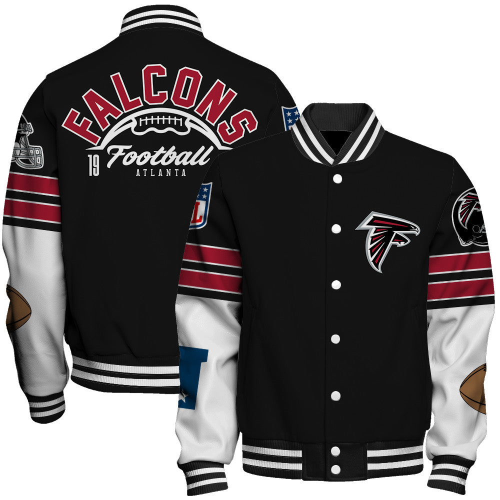 Atlanta Falcons Unisex Ultimate Game Day Varsity Jacket AZBTVJK000074