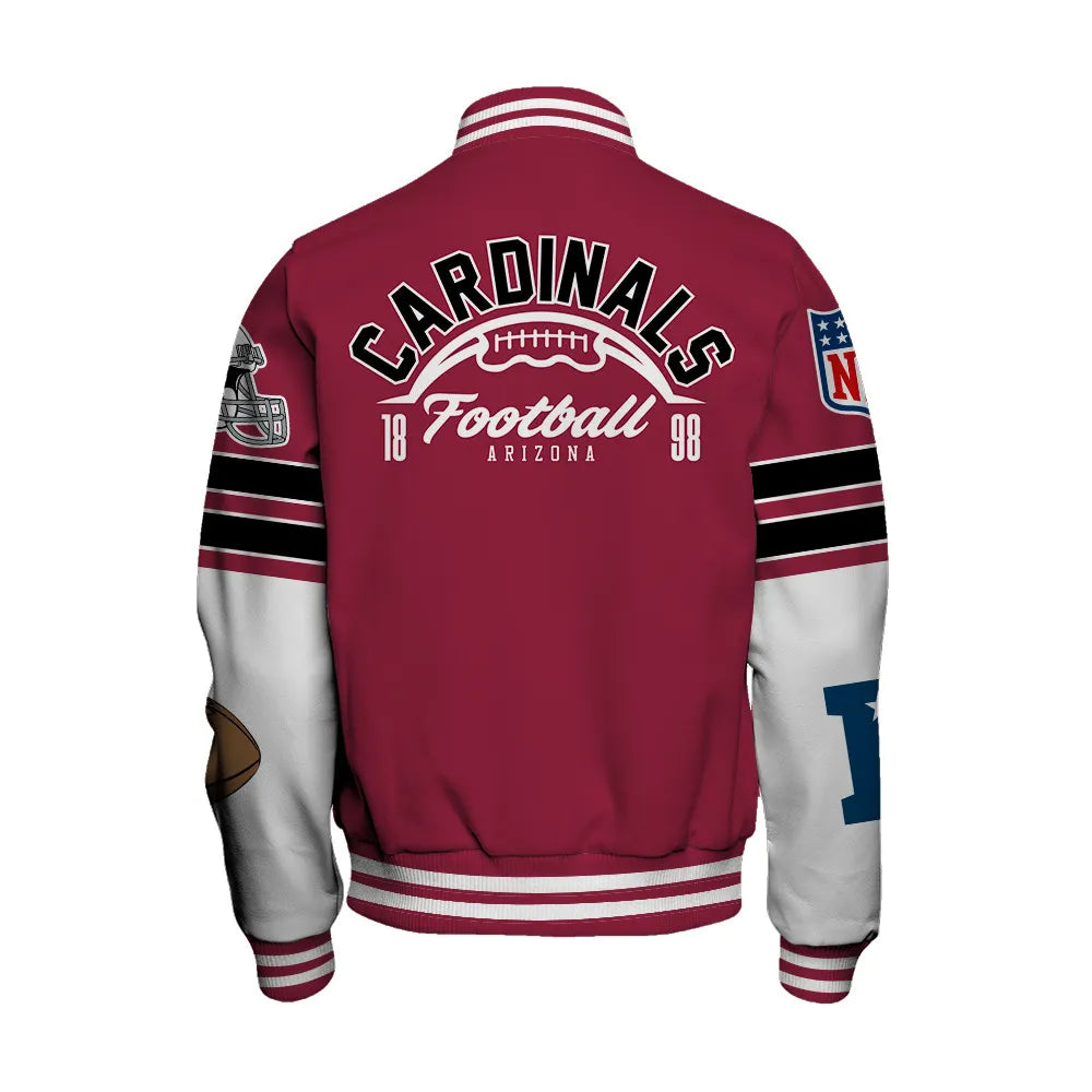 Arizona Cardinals Unisex Ultimate Game Day Varsity Jacket AZBTVJK000075