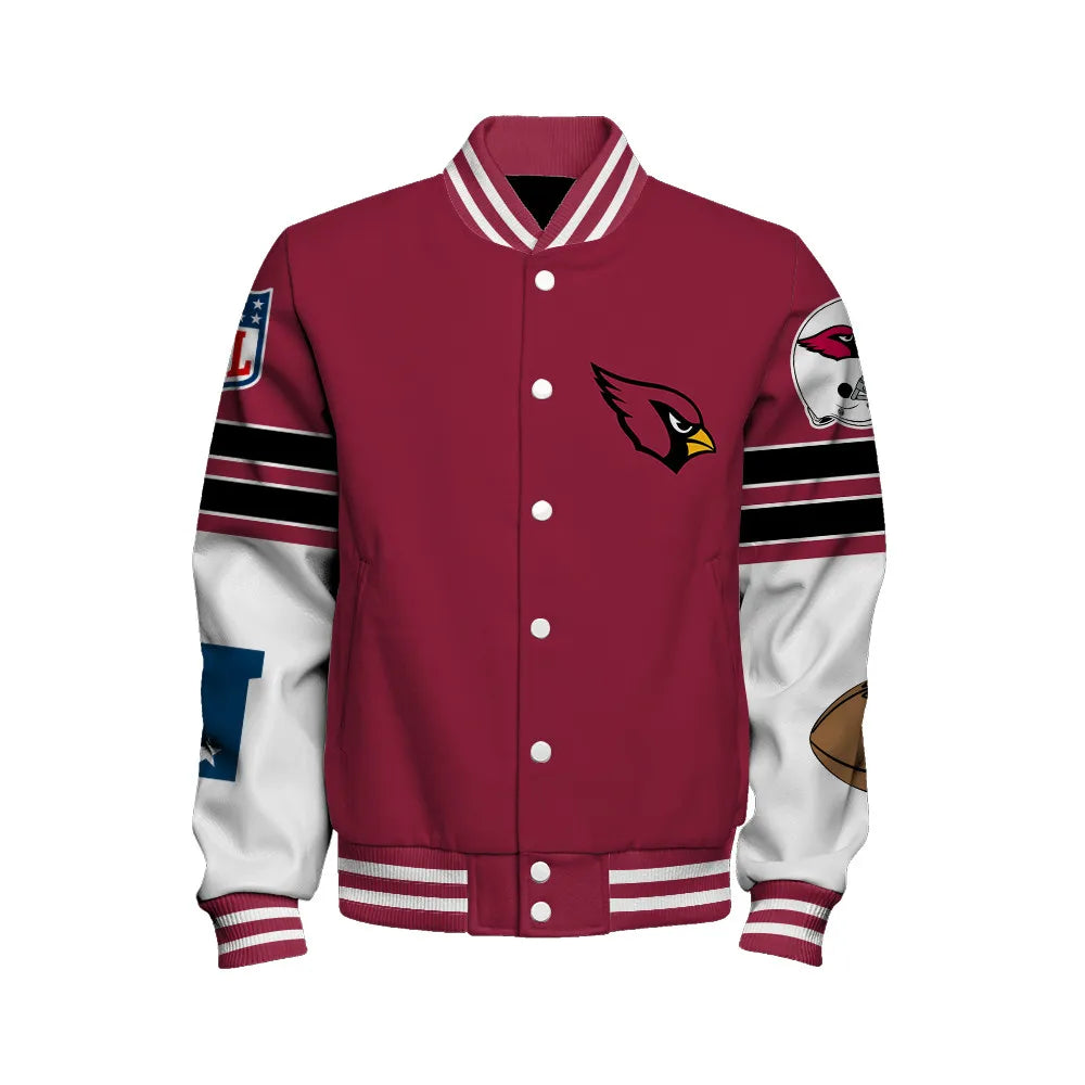 Arizona Cardinals Unisex Ultimate Game Day Varsity Jacket AZBTVJK000075
