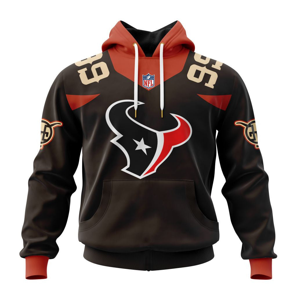 Houston Texans New Hoodie Personalized Letters Number AZBTCMHD000002