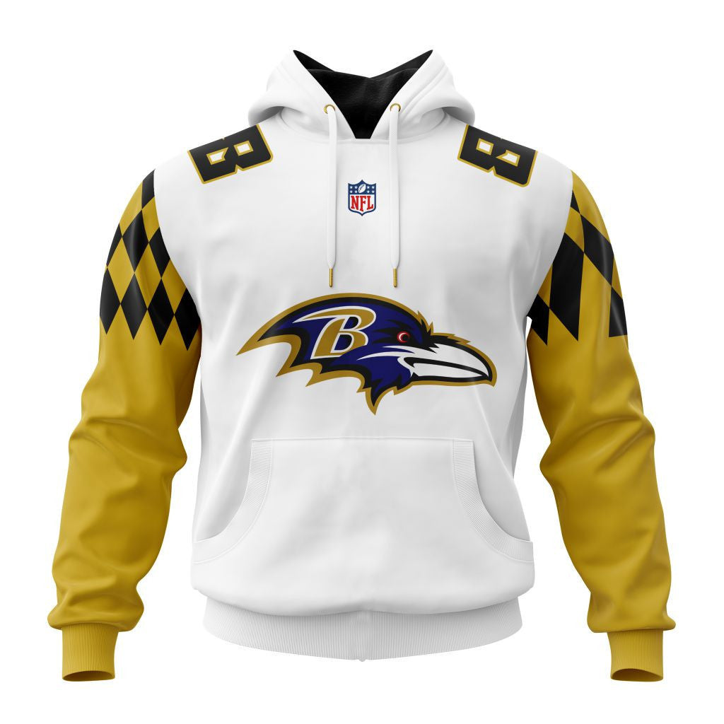 Baltimore Ravens New Hoodie Personalized Letters Number AZBTCMHD000011