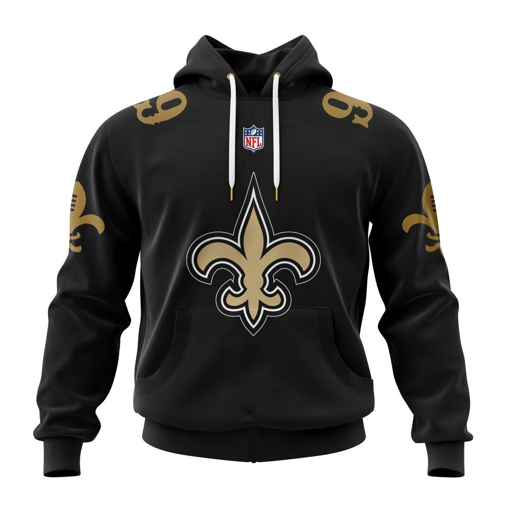 New Orleans Saints New Hoodie Personalized Letters Number AZBTCMHD000023