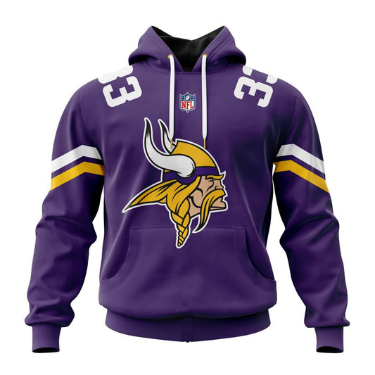 Minnesota Vikings New Hoodie Personalized Letters Number AZBTCMHD000022