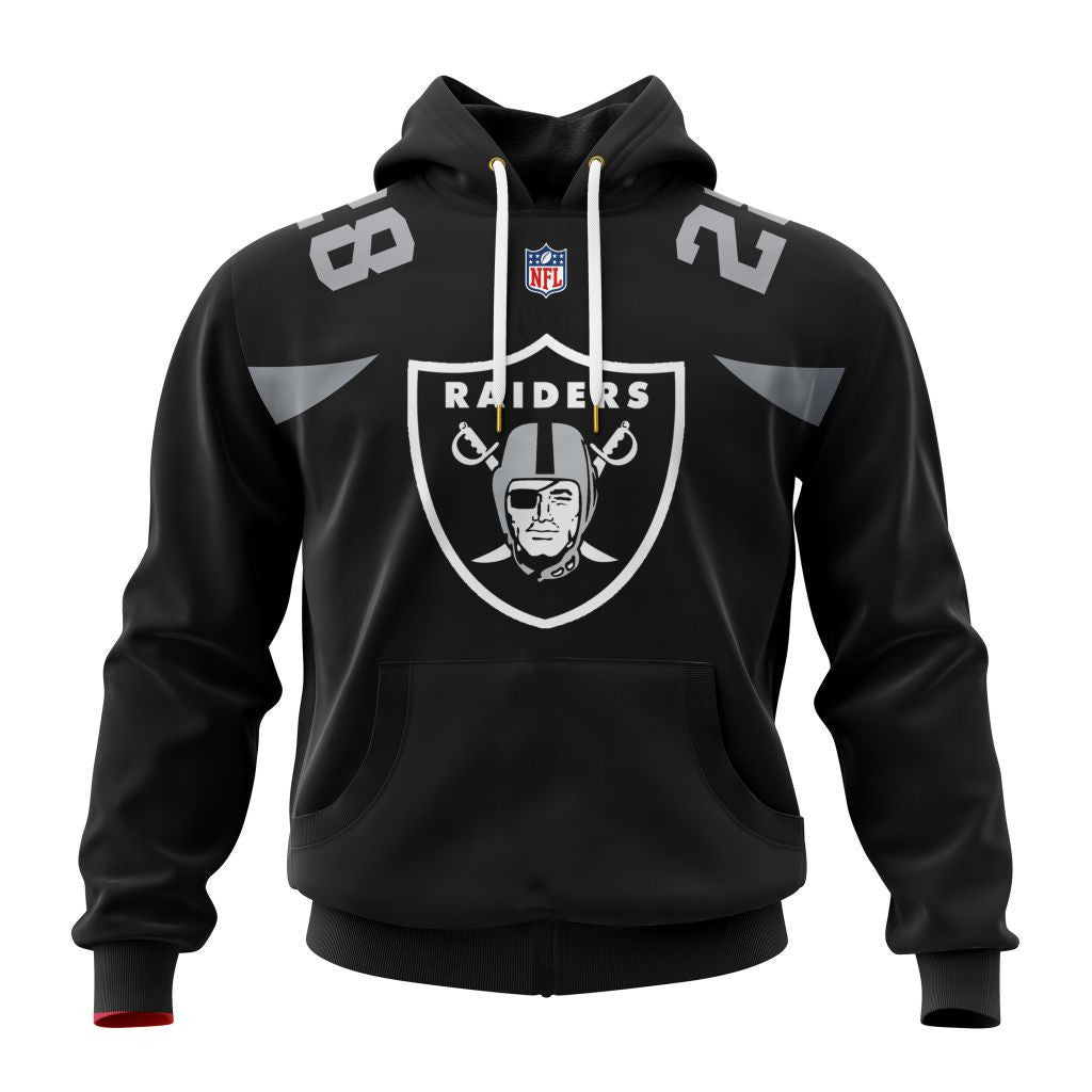 Las Vegas Raiders New Hoodie Personalized Letters Number AZBTCMHD000026