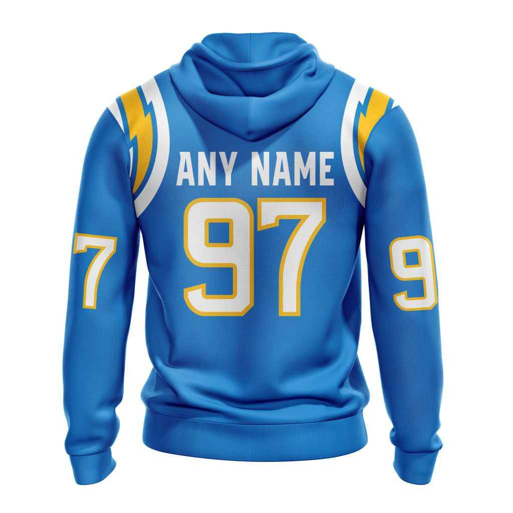 Los Angeles Chargers New Hoodie Personalized Letters Number AZBTCMHD000031