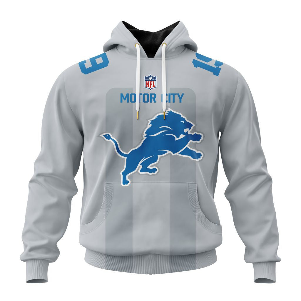 Detroit Lions New Hoodie Personalized Letters Number AZBTCMHD000072