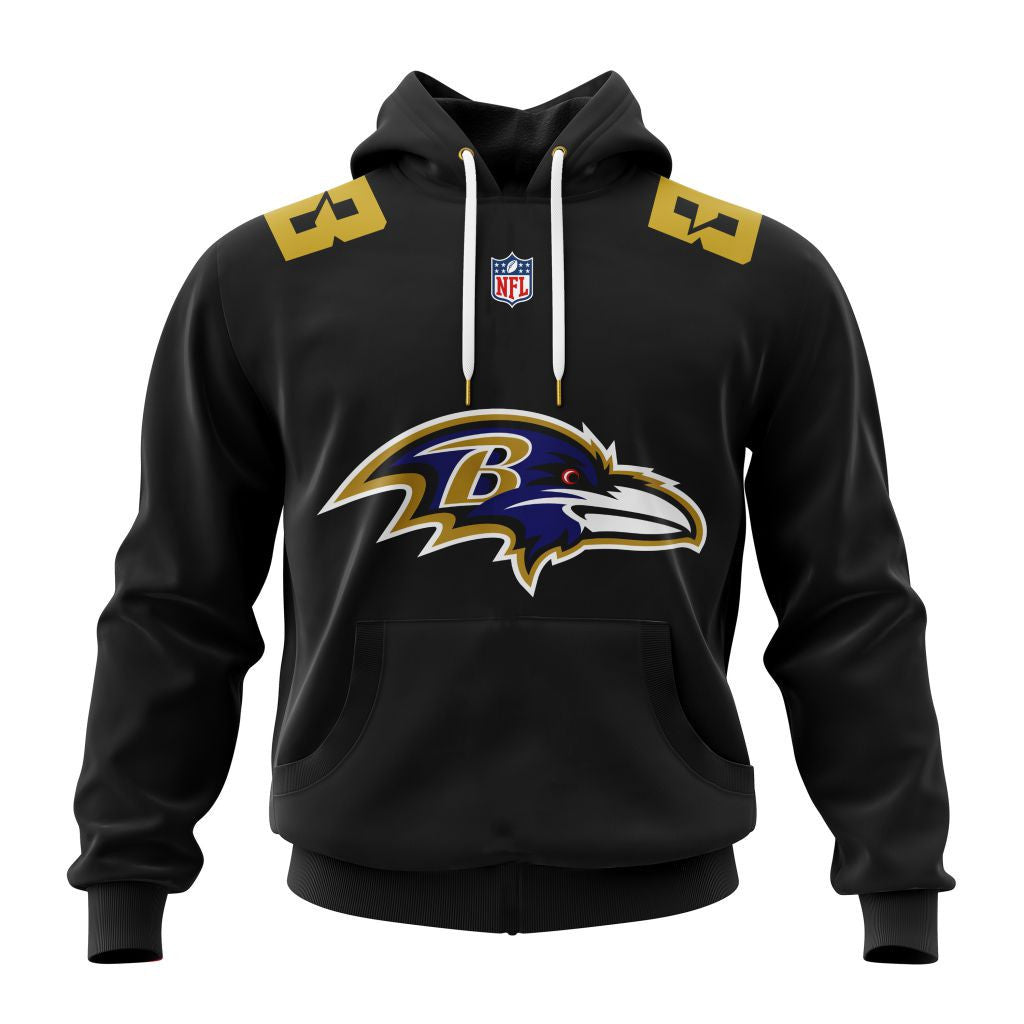 Baltimore Ravens New Hoodie Personalized Letters Number AZBTCMHD000078
