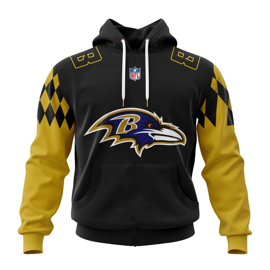 Baltimore Ravens  New Hoodie Personalized Letters Number AZBTCMHD000043