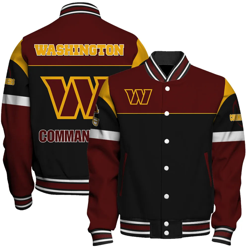 Washington Commanders Unisex Team Spirit Varsity Jacket AZBTVJK000076