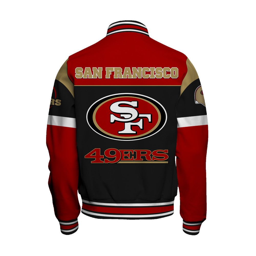 San Francisco 49ers Unisex Team Spirit Varsity Jacket AZBTVJK000080