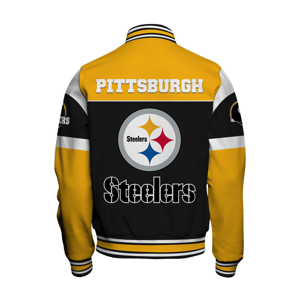 Pittsburgh Steelers Unisex Team Spirit Varsity Jacket AZBTVJK000081