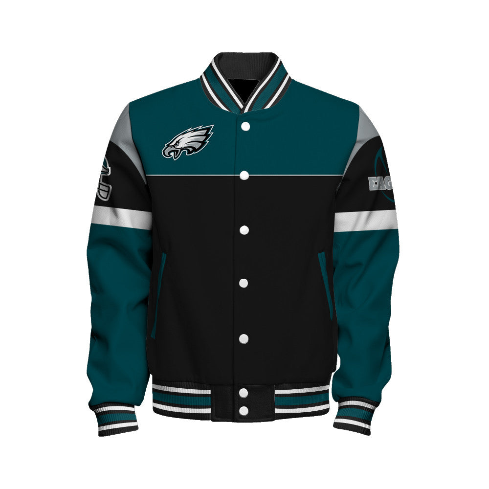 Philadelphia Eagles Unisex Team Spirit Varsity Jacket AZBTVJK000082