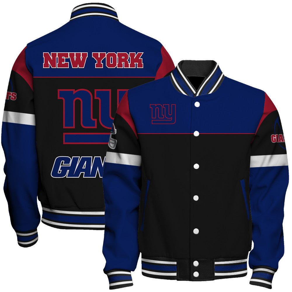 New York Giants Unisex Team Spirit Varsity Jacket AZBTVJK000084