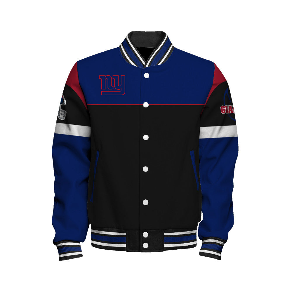 New York Giants Unisex Team Spirit Varsity Jacket AZBTVJK000084