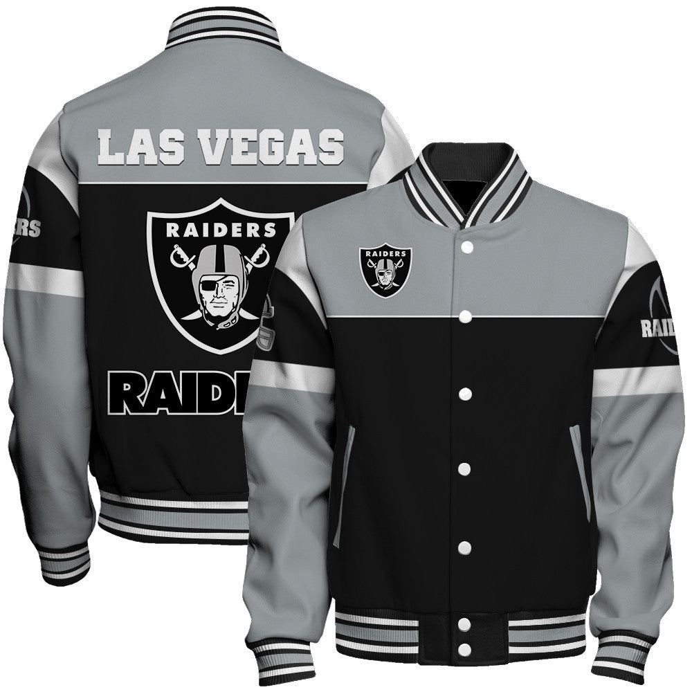 Las Vegas Raiders Unisex Team Spirit Varsity Jacket AZBTVJK000091