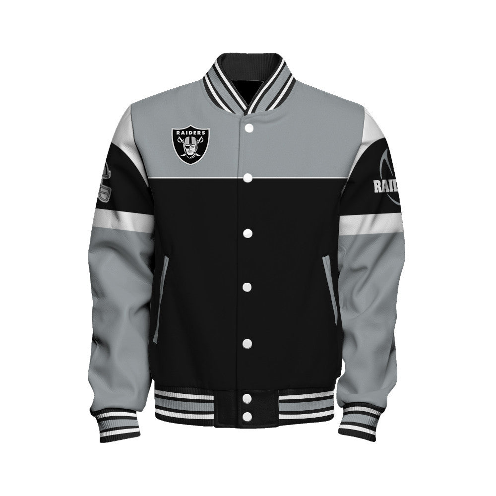Las Vegas Raiders Unisex Team Spirit Varsity Jacket AZBTVJK000091