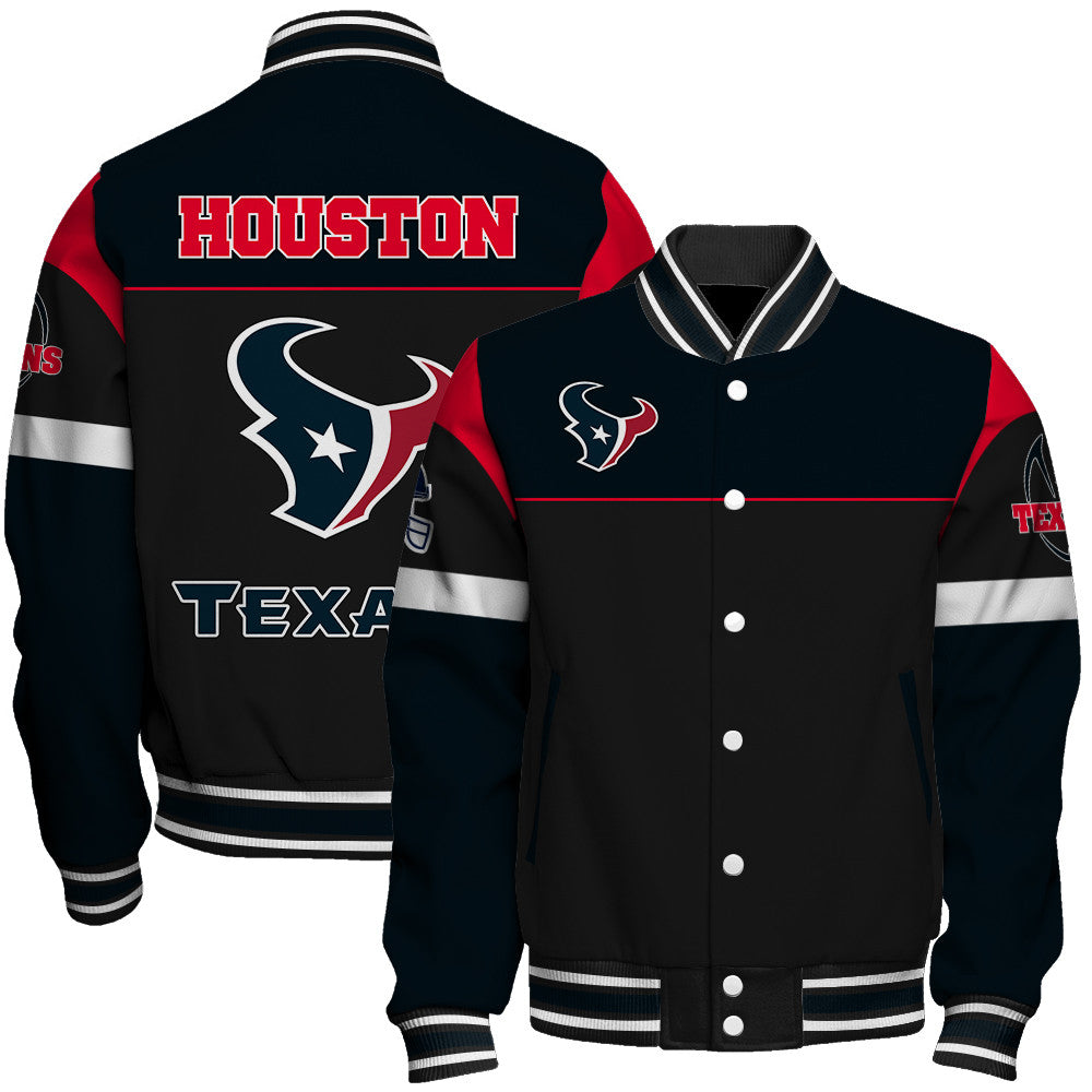 Houston Texans Unisex Team Spirit Varsity Jacket AZBTVJK000095