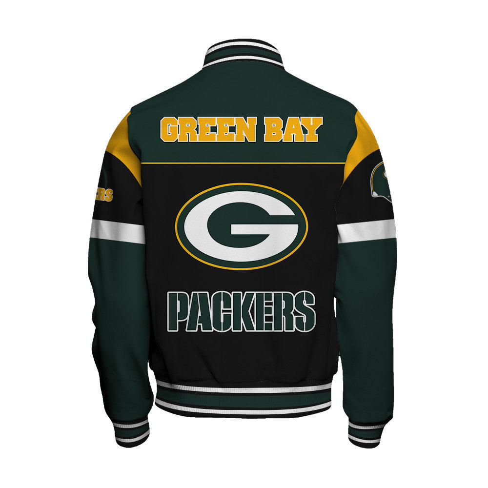 Green Bay Packers Unisex Team Spirit Varsity Jacket AZBTVJK000096