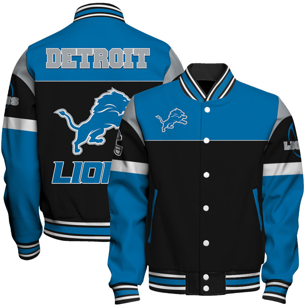 Detroit Lions Unisex Team Spirit Varsity Jacket AZBTVJK000097
