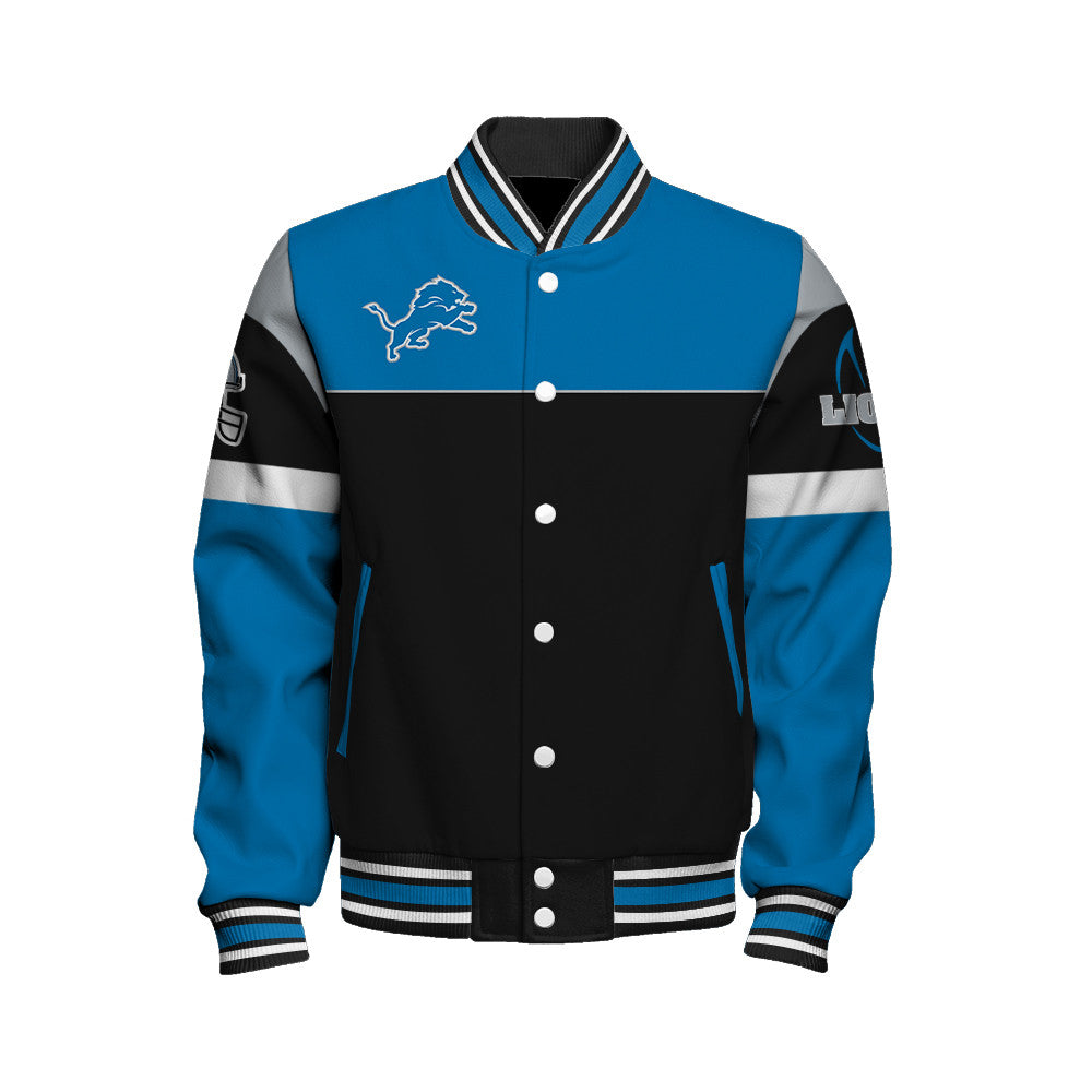 Detroit Lions Unisex Team Spirit Varsity Jacket AZBTVJK000097
