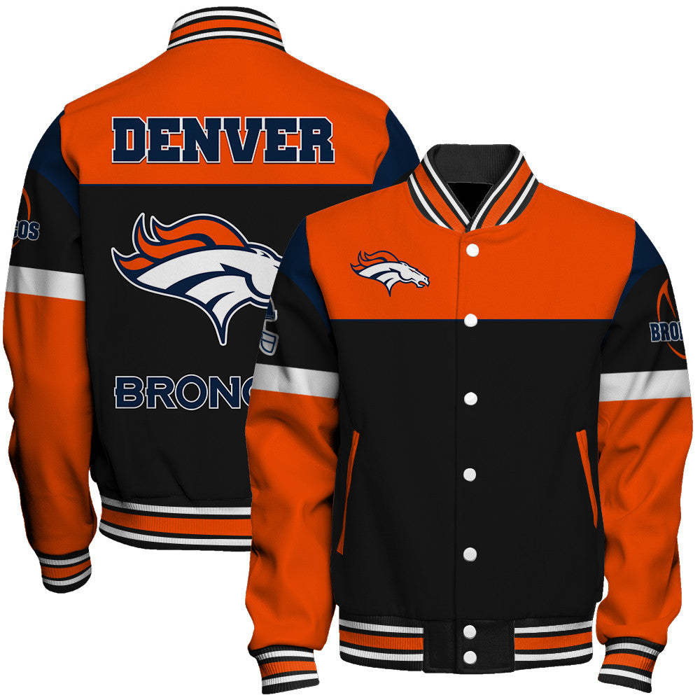 Denver Broncos Unisex Team Spirit Varsity Jacket AZBTVJK000098