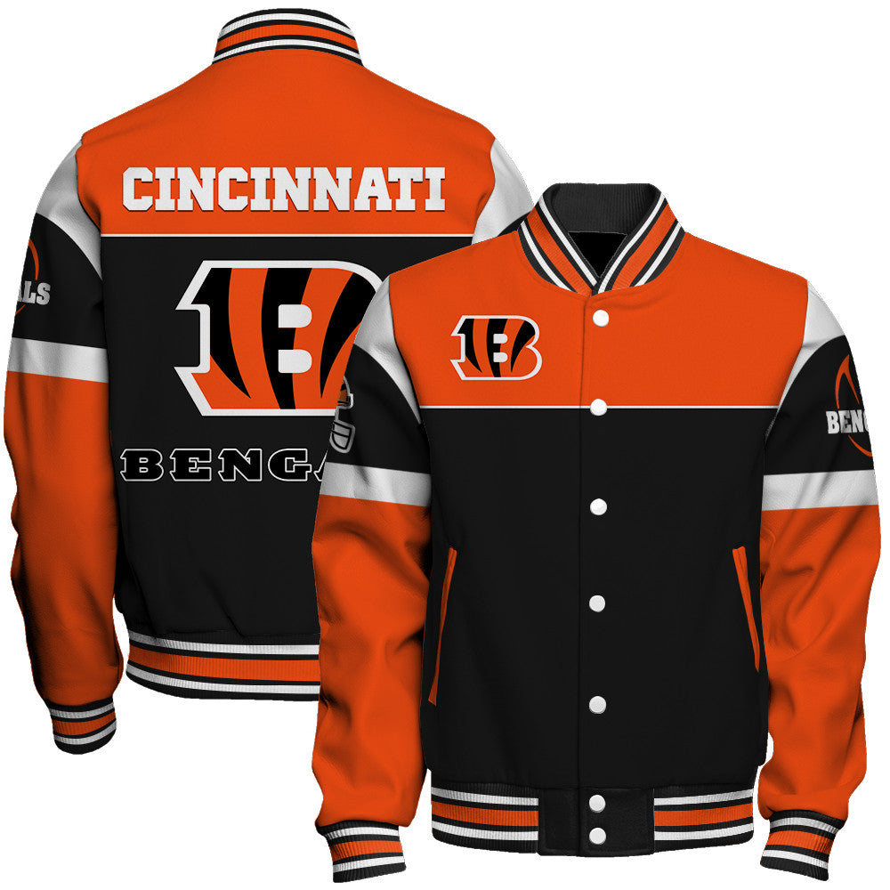 Cincinnati Bengals Unisex Team Spirit Varsity Jacket AZBTVJK000101