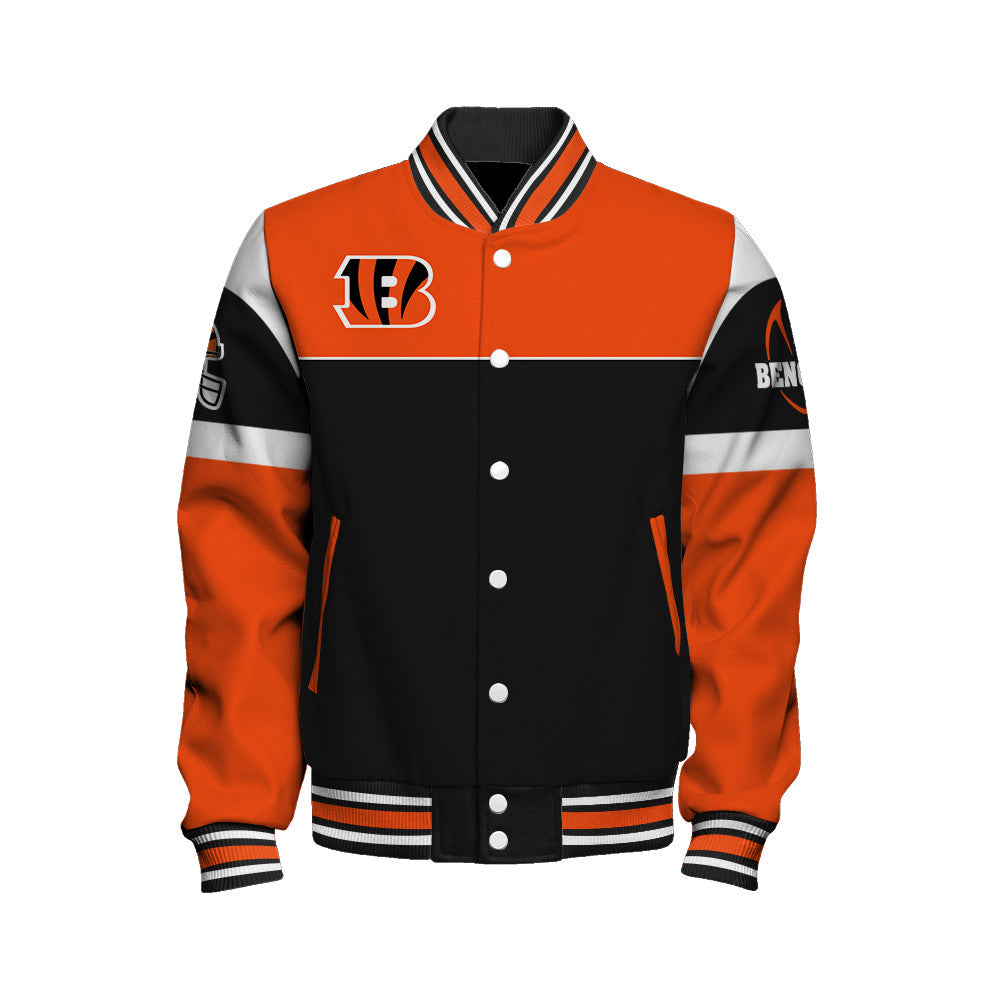 Cincinnati Bengals Unisex Team Spirit Varsity Jacket AZBTVJK000101