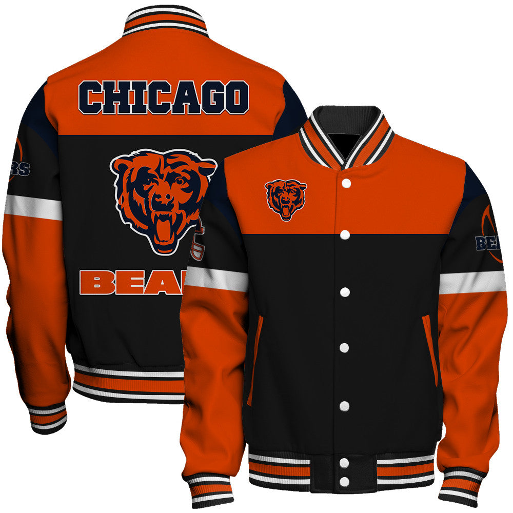 Chicago Bears Unisex Team Spirit Varsity Jacket AZBTVJK000102