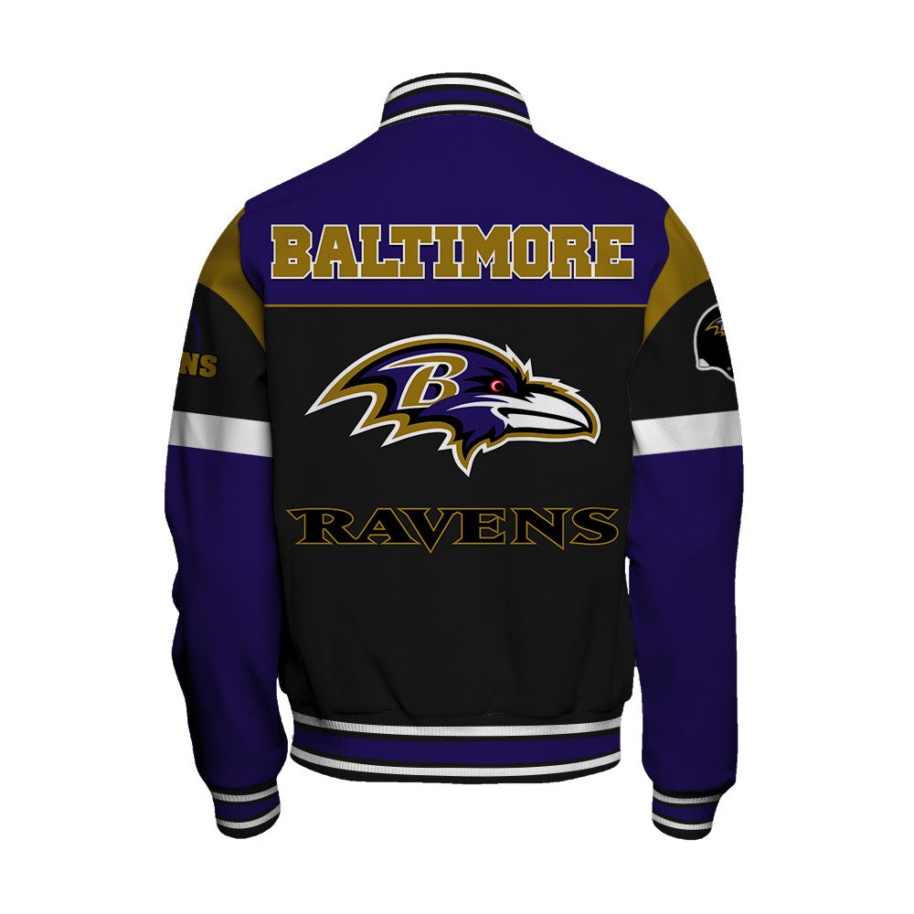 Baltimore Ravens Unisex Team Spirit Varsity Jacket AZBTVJK000105