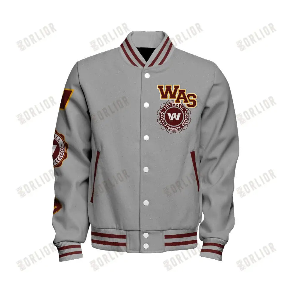 Washington Commanders Personalized Unisex Varsity Jacket AZBTVJK000342