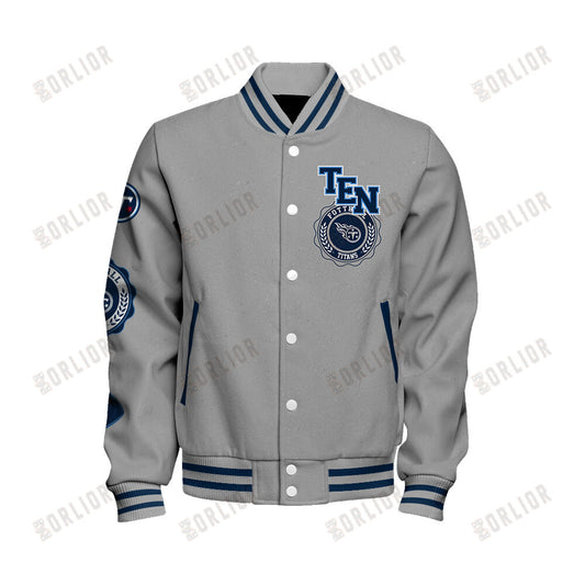 Tennessee Titans Personalized Unisex Varsity Jacket AZBTVJK000343