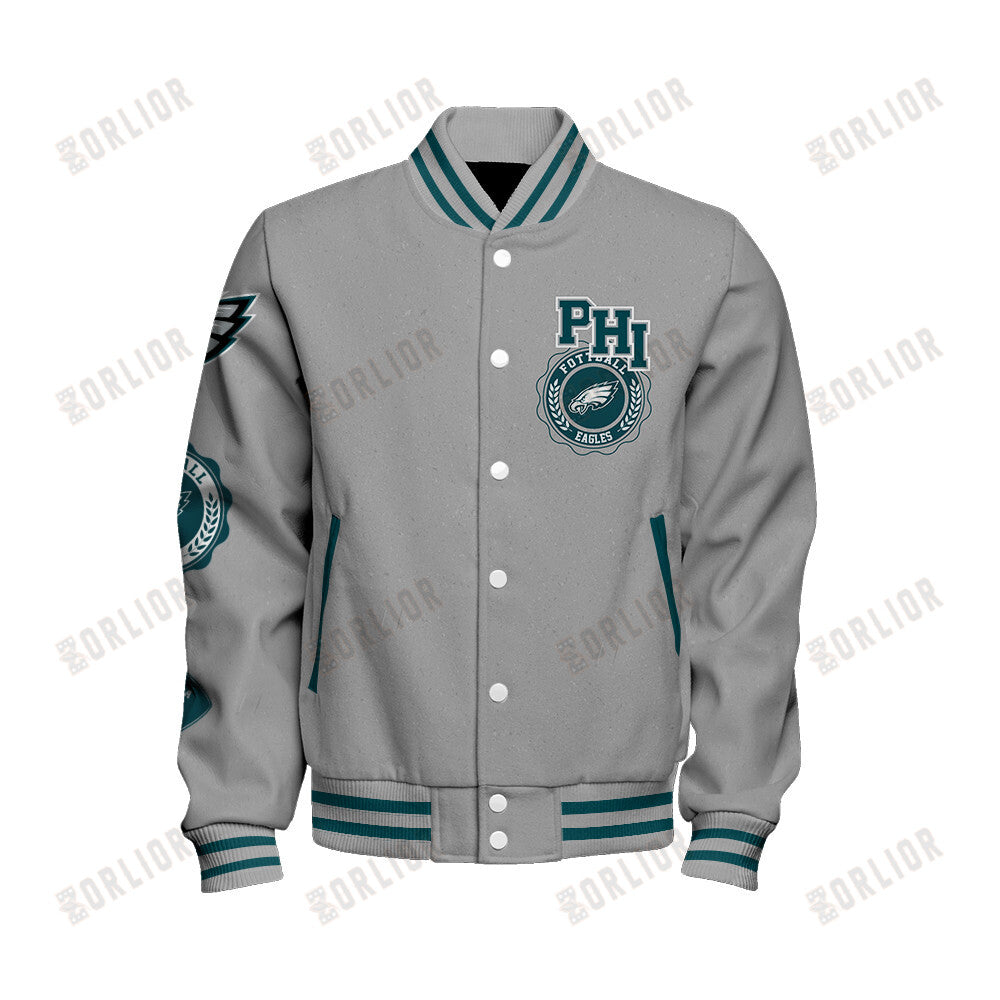 Philadelphia Eagles Personalized Unisex Varsity Jacket AZBTVJK000348